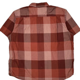 Carhartt Checked Short Sleeve Shirt - 2XL Brown Cotton