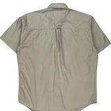 Chaps Ralph Lauren Short Sleeve Shirt - 2XL Beige Cotton