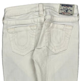 True Religion Contrast Stitch Jeans - 27W UK 8 Grey Cotton