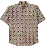 Natural Issue Checked Short Sleeve Shirt - Small Multicoloured Cotton