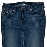 True Religion Skinny Jeans - 31W UK 10 Blue Cotton Blend