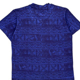 Gecko Single Stitch T-Shirt - Large Blue Cotton
