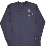 Comed Carhartt Long Sleeve T-Shirt - XL Navy Cotton