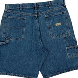Carpenter Wrangler Denim Shorts - 37W 10L Blue Cotton