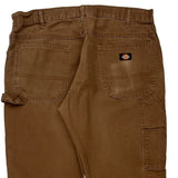 Dickies Carpenter Trousers - 35W 29L Brown Cotton