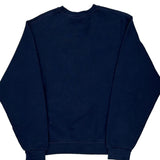 Russell Athletic College Sweatshirt - Small Navy Cotton Blend