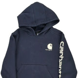 Age 8-10 Carhartt Hoodie - Small Navy Cotton