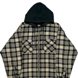 Dickies Checked Jacket - Large Black & White Cotton