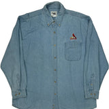 Cardinals Lee Sport Denim Shirt - XL Blue Cotton