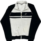 Nike Track Jacket - Large Black & White Polyester