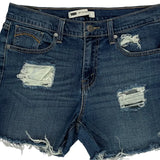 Levis Denim Shorts - 31W UK 12 Blue Denim