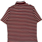 Polo By Ralph Lauren Striped Polo Shirt - Large Blue Cotton