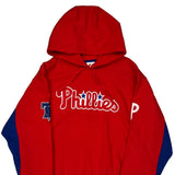 Philadelphia Phillies Majestic Mlb Hoodie - XL Red Cotton