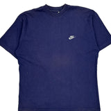 Nike T-Shirt - Large Blue Cotton