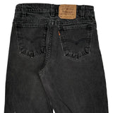 Levis Denim Shorts - 28W 10L Black Denim
