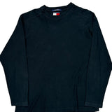 Tommy Hilfiger Long Sleeve T-Shirt - Medium Black Cotton