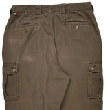 Tommy Hilfiger Cargo Trousers - 34W 30L Brown Cotton