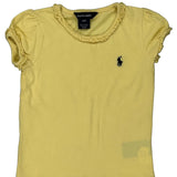 Age 3 Ralph Lauren T-Shirt - XS Yellow Cotton