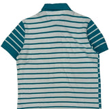 Tommy Hilfiger Striped Polo Shirt - Medium Blue Cotton