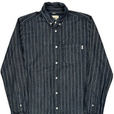 Carhartt Slim Patterned Shirt - Large Blue Cotton