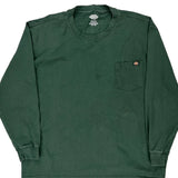 Dickies Long Sleeve T-Shirt - 2XL Green Cotton