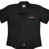 Dickies Short Sleeve Shirt - Medium Black Polyester Blend