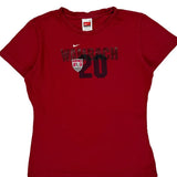 Wambach 20 Nike Graphic T-Shirt - Small Red Cotton