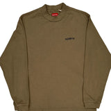 Vintage Supreme Long Sleeve T-Shirt - Small Khaki Cotton