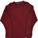 Chaps Ralph Lauren Jumper - XL Burgundy Cotton