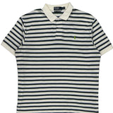 Polo By Ralph Lauren Striped Polo Shirt - XL Blue Cotton