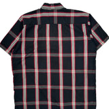 Dickies Checked Short Sleeve Shirt - XL Black Cotton Blend
