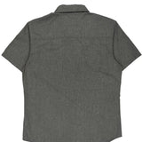 Levis Short Sleeve Shirt - Large Grey Cotton