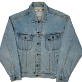 Suzuki Lee Graphic Denim Jacket - XL Light Wash Denim