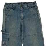 Dognose Double Knee Carpenter Shorts - X-Largew 15L Light Wash Denim