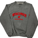 Vintage Puma College Sweatshirt - Large Grey Cotton Blend