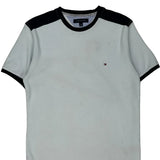 Tommy Hilfiger T-Shirt - Large Black Cotton