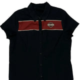 Motorcycles Harley Davidson Short Sleeve Shirt - XL Red Cotton