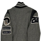 Washington D.C. '10, Chicago '08 Neff Varsity Jacket - Medium Grey Wool Blend