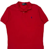 Polo By Ralph Lauren Polo Shirt - Large Red Cotton