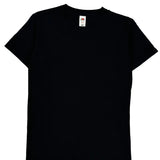 Fruit Of The Loom T-Shirt - Small Black Cotton