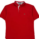 Tommy Hilfiger Polo Shirt - XL Red Cotton