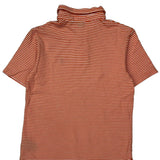 Age 10-12 Polo By Ralph Lauren Striped Polo Shirt - Medium Orange Cotton