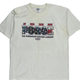 An American Racing Legend Gildan Graphic T-Shirt - XL White Cotton