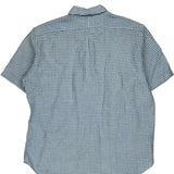 Ralph Lauren Checked Short Sleeve Shirt - Large Blue Cotton