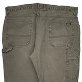 Dickies Carpenter Trousers - 40W 30L Grey Cotton