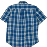 Age 14 Ralph Lauren Checked Short Sleeve Shirt - Large Blue Cotton