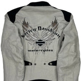 Motorcycles Harley Davidson Graphic Jacket - Large Black Cotton