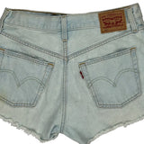 Levis Denim Shorts - 28W UK 8 Light Wash Cotton