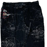 Motorcycle Harley Davidson Graphic Joggers - Large Black Cotton