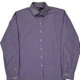 Polo By Ralph Lauren Checked Shirt - Large Purple Cotton
